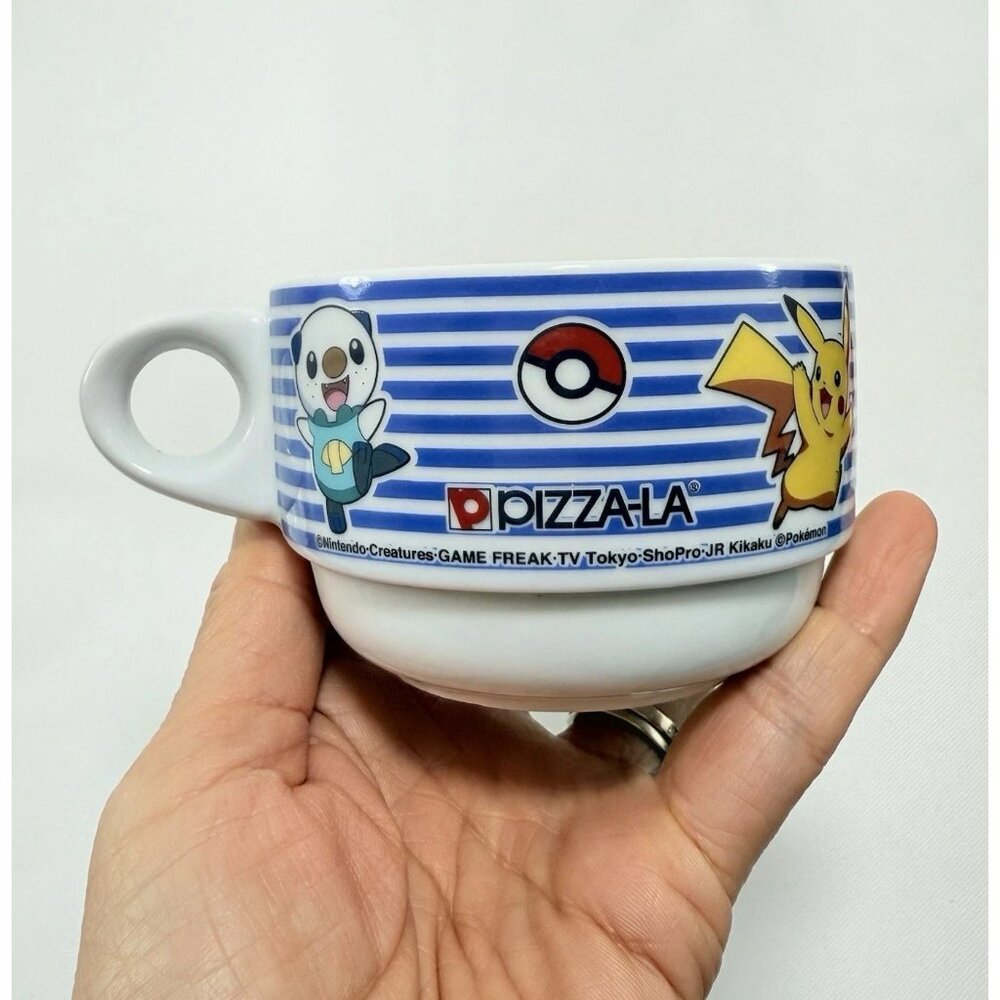 Limited Pizza La Japan Nintendo Pokemon Pikachu Teacup Cup Game Ceramic Promo